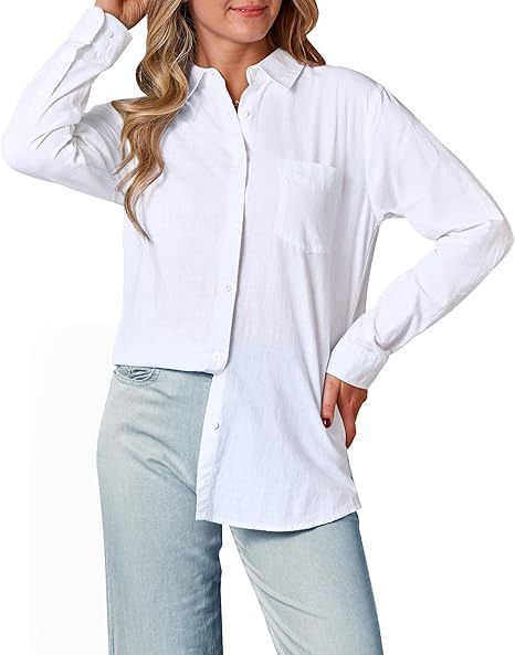 2025 Autumn Clothing, Cross-Border European And American Foreign Trade Loose Casual Long-Sleeve Shirt Women's_ecoleips.com