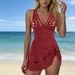 Deep V-Cut Lace-Up Monokini Swimsuit – Sexy Hollow-Out One-Piece With Tummy Control & Adjustable Straps | Quick-Dry Polyester For Beach & Pool_ecoleips.com