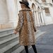 Women's Clothing Autumn And Winter New Leopard Print Suit Collar Medium And Long Imitation Fur Coat Warm Coat_ecoleips.com