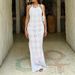 Women's Clothing Spring And Summer New Women's Casual Halter Neck Sexy Backless Knitted Side Slit Design Dress_ecoleips.com