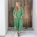 Women's Clothing 2025 Hot Items Women's Casual Cotton And Linen Suits Long Sleeved Round Neck Trousers Casual Suits_ecoleips.com