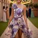 Sexy Slant Collar Hollow Pleated Beach Dress Irregular High Waist Elegant Dresses New Spring Summer Vacation Women's Long Dress_ecoleips.com