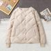 Women's Lightweight Quilted Puffer Jacket – Oversized Short Baseball Style Coat, Breathable Stretch Fabric For Casual & Streetwear_ecoleips.com