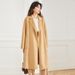Luxury Double-Faced Wool & Cashmere Coat – Water Wave Texture | Oversized Longline Trench (Black/Deep Caramel/Light Camel/Navy/Emerald)_ecoleips.com