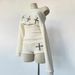 Women's Studded Casual Knitted Two-Piece Set Summer American Retro Long Sleeved Top And Loose Shorts Sexy Loose Fit_ecoleips.com