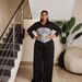 Spring Fashion High Waist Wide Leg Pants Women's Casual Printed Shirt And Pants Set European American Style_ecoleips.com