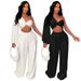 Women’s Clothing Fashion Women's Clothing New One Shoulder Pleated Casual Solid Color Suit_ecoleips.com