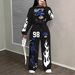 Streetwear Hip-Hop Jogger Set – Geometric Print Long Sleeve Top & Pants (Trendy & Comfortable For Casual & Gym)_ecoleips.com