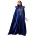 Women's Evening Robe Dress High Collar Loose Ladies Dress_ecoleips.com