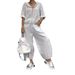 Women's Clothing Spring And Autumn New Cotton And Linen Women's Casual Fashion Long Sleeved Trousers Two Piece Suit_ecoleips.com