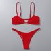Multi Color Sexy Sling Strap Split Swimsuit European And American Three Point High Waist Hot Spring Bikini Swimsuit_ecoleips.com