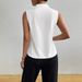 European And American Cross-border 2026 Summer New Women's Top, Solid Color V-neck Slim-fit Sleeveless Textured_ecoleips.com