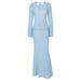 European And American Best-Selling Clothing 2025 Summer New Fashion Sexy Backless Strap See-Through Dress Women's_ecoleips.com
