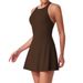 Women's Clothing Quick Drying Feather Tennis Skirt Beautiful Back Fitness One Piece Yoga Suit_ecoleips.com