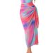 Women's Clothing Muslim Swimsuit Printed Long Sleeved Conservative Beach Swimsuit Chest Pad Swim Skirt Scarf_ecoleips.com