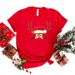 European And American Cross-border Foreign Trade Women's Clothing Christmas Merry Round Neck Printed Ladies Short Sleeve_ecoleips.com