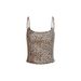 Summer New Fashion Sexy Leopard Print Cropped Camisole Women's Clothing European And American Style Cross Border Wholesale_ecoleips.com