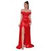 Women's Sexy One-Shoulder Evening Dress - Elegant Banquet Gown With High Slit (Perfect For Parties & Gatherings)_ecoleips.com