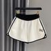 Korean Style Women's Athletic Shorts Loose Fit Summer Casual Wide Leg Hot Pants for Running Dancing Yoga_ecoleips.com