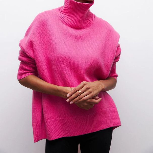 Autumn Winter Fashion Long Sleeve Sweater For Women – Lightweight Comfortable Round Neck Pullover Knit Sweater In Solid Colors_ecoleips.com