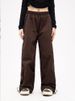 Women's Clothing Leisure Personality Niche Street Elastic High Waist Loose Sports Wide Leg Pants_ecoleips.com