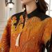 NC158 Floral Art Pattern Muscular Robe Dress for Women New Cross Border Creative in Stock Muslim Fashion_ecoleips.com