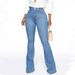 Flared Jeans, European And American Style, Butt-Lifting Slimming Pants, Women's Plus Size Long Pants For_ecoleips.com