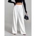 Women's Clothing Casual Pants For Women Spring And Autumn New All Match Straight Drape Loose Wide Leg Long Pants_ecoleips.com