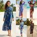 Russian-Inspired Long Sleeve One-Piece Swimsuit – UPF 50+ Sun Protection, Quick-Dry Polyester With Elegant Wrap Skirt (Modest & Stylish)_ecoleips.com