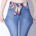 Spring 2025 New High-Waisted Micro-Flare Jeans For Women, Plus Size, Stretchy, Slimming, Straight-Leg Flare Wide-Leg_ecoleips.com