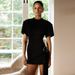 European And American Style Women's Clothing 2025 Spring New Fashion Elegant Metal Buckle Decorated Round Neck_ecoleips.com