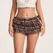 Women's Y2K Sexy Mesh Tiered Elastic Low Waist Shorts – Casual Beach Resort Summer Bottoms_ecoleips.com