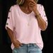 Women's Clothing Short Sleeve Button Down Shirt New Linen Cotton Loose Fit Casual Top For Women_ecoleips.com