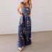 Women's Clothing Summer Denim Floral Print Jumpsuit Women's Sleeveless Casual Overalls European And American Style Fashion Jumpsuits Rompers_ecoleips.com
