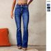2025 Spring European And American Cross-Border New Retro Stretch Jeans Women's Washed Flared Long Pants_ecoleips.com
