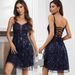 Sexy Backless Sequined Dress Short Skirt Women's Clothing Small Dress_ecoleips.com