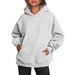 Oversized Fleece Hoodie - Unisex Heavyweight Pullover With Kangaroo Pocket & Drop Shoulder, Streetwear Essential (15 Colors, S-XXXL)_ecoleips.com