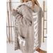 Unisex Hooded Letter Knit Cardigan | Winter Long Sleeve Oversized Sweater Coat (V-Neck, Distressed Print) – Soft Polyester, Machine Washable, S-XXL_ecoleips.com