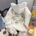 Men Women Hooded Casual Sweatshirt Fleece Lined Thick Loose Fit Versatile Top Autumn Winter American Fashion Trendy_ecoleips.com
