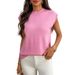 Summer Women's Solid Color Commuter Pullover Sweater Knitwear_ecoleips.com