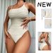Women's Clothing Solid Color Sexy One-piece Swimsuit Ladies Hot Spring One-piece Bikin_ecoleips.com