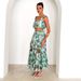 2025 New Foreig Trade Wome's Fashio Retro Sleeveless Short Tube Top Prited High-Waisted Skirt Two-Piece Set For_ecoleips.com