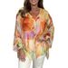 Women's Clothing Summer Floral Gradient Print Chiffon Shirt_ecoleips.com