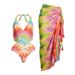 Women's one-piece sexy bikini belly-covering beach hot spring swimsuit suit _ecoleips.com
