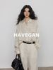 Tencel Linen Long-sleeved Shirt Women's Old Money Style Temperament Casual Lazy Retro Commuter Top_ecoleips.com