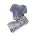 New European Style Women's Sports Casual Set Summer Fashion Wide Leg Pants Two Piece Outfit Hot Selling_ecoleips.com
