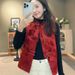Aria Basics Chinese-style Women's Vintage Red Vest 2025 New Jacket, High-end Traditional Chinese Clothing With Buttoned Design,_ecoleips.com