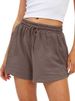2025s 24 Women's Sports Summer Comfortable Casual Shorts With Embroidered Print_ecoleips.com