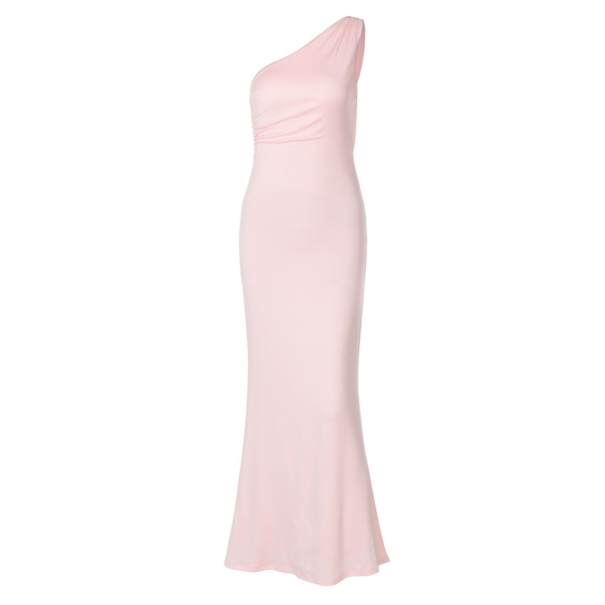 ng2510292 New European And American Women's Fashion Sexy One-shoulder Back-tie French-style Long , Slim-fit Fishtail Seaside_ecoleips.com