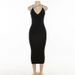 Women's Clothing Low Cut Backless Halter Dress American Style Casual Elegant Fashion Thin Material Suitable For Wish_ecoleips.com